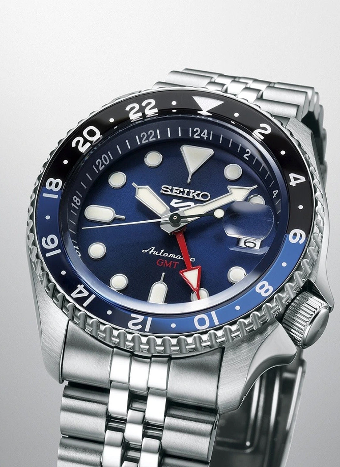 Relógio New SEIKO 5 Automático Sports GMT SSK003