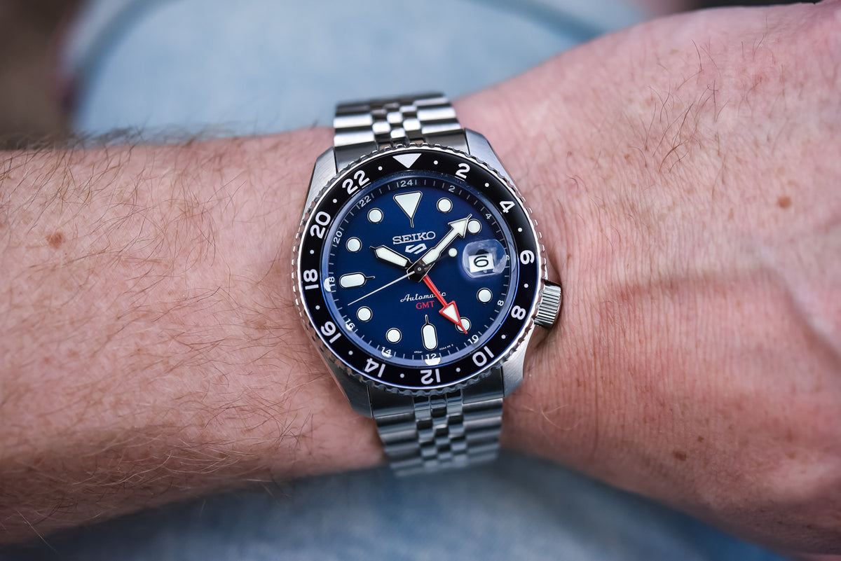 Relógio New SEIKO 5 Automático Sports GMT SSK003