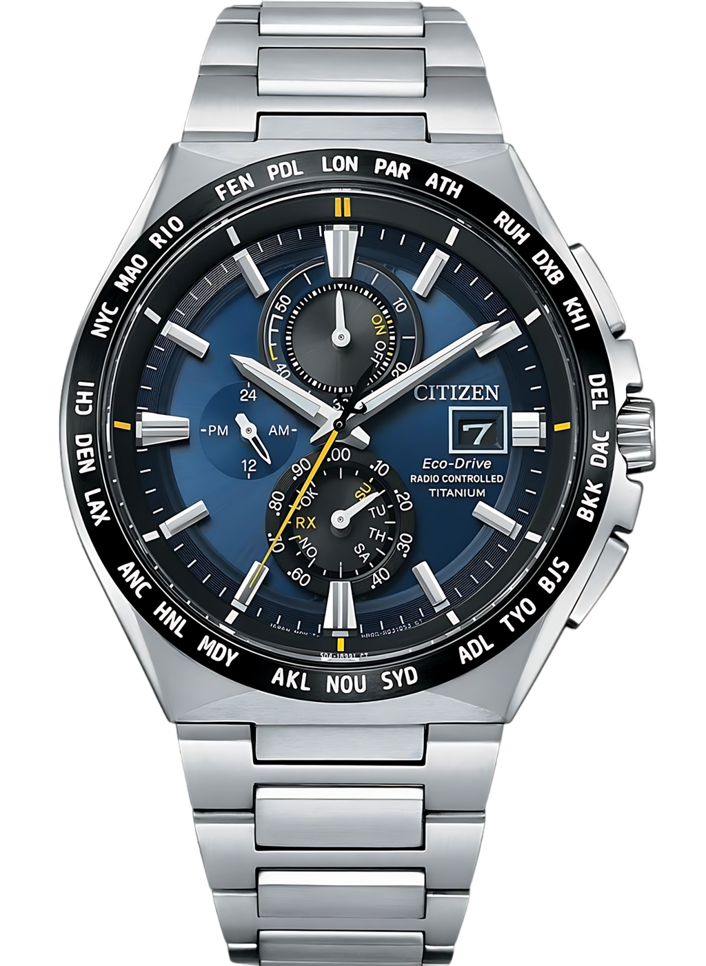 Relógio CITIZEN Eco-Drive Radio Controlled TZ31838F *Super Titanium