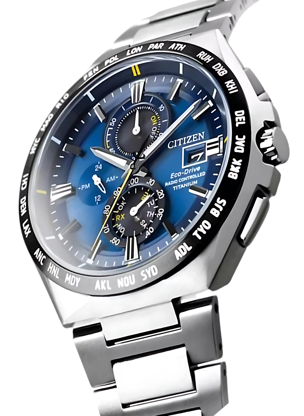 Relógio CITIZEN Eco-Drive Radio Controlled TZ31838F *Super Titanium