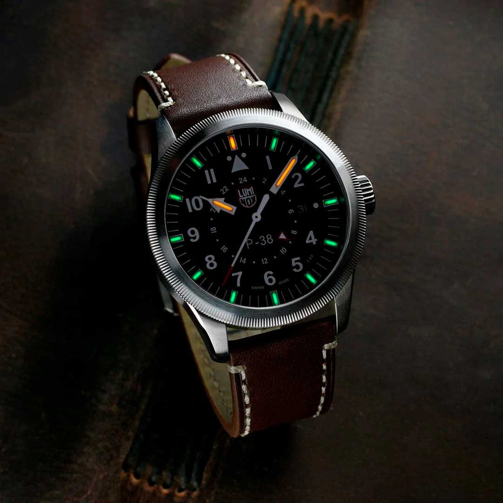 RELÓGIO LUMINOX P–38 LIGHTNING® 9521 *Safira *42mm *Swiss Made