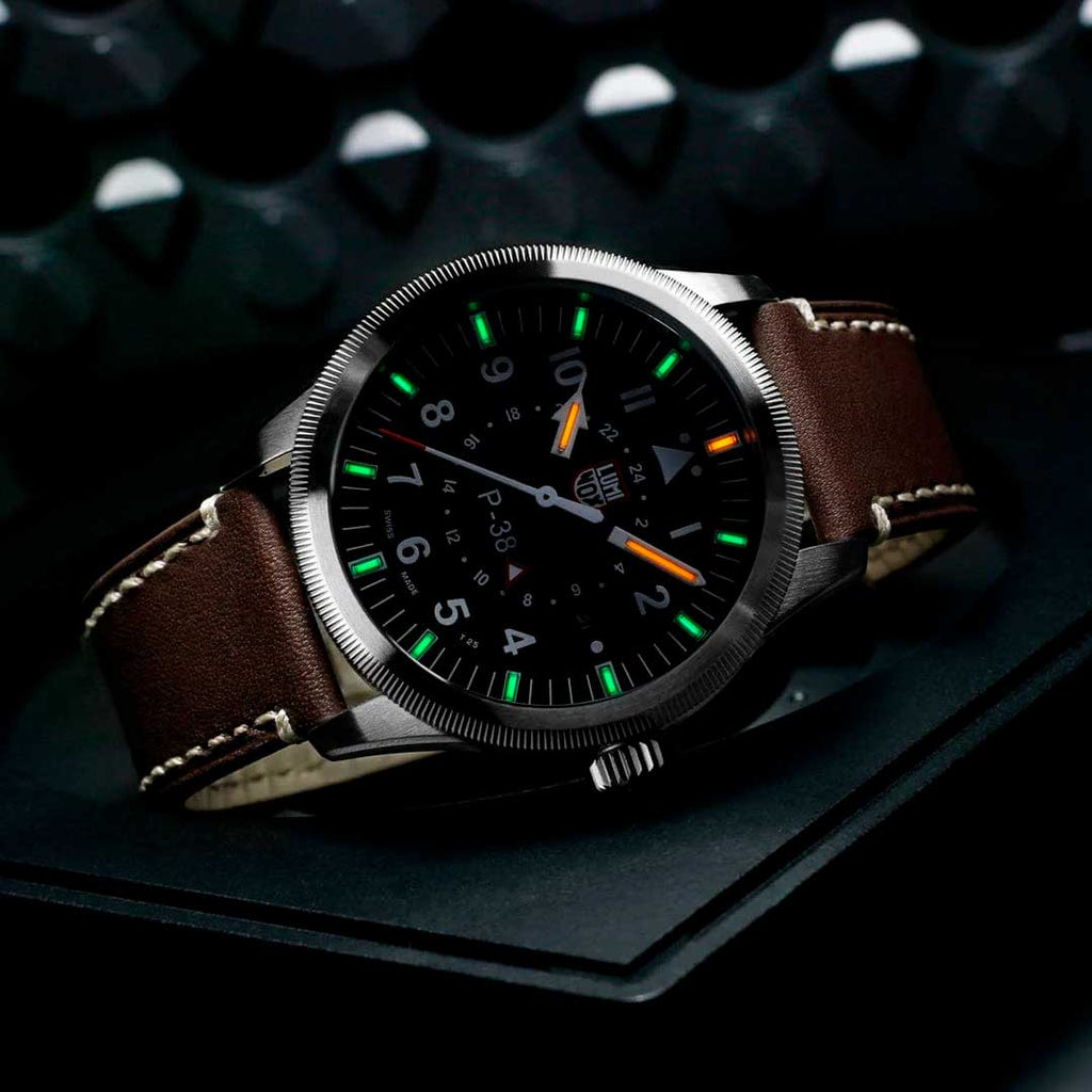 RELÓGIO LUMINOX P–38 LIGHTNING® 9521 *Safira *42mm *Swiss Made