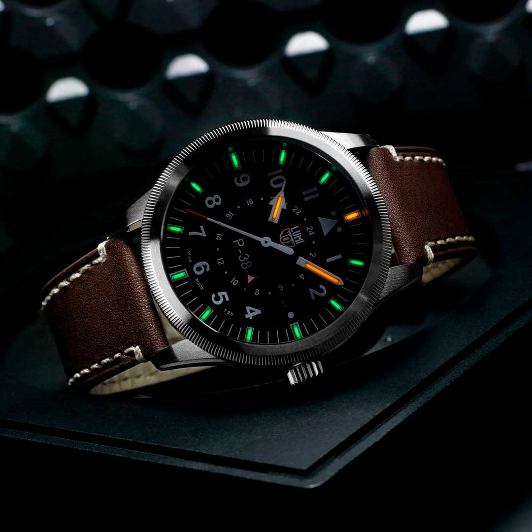 RELÓGIO LUMINOX P–38 LIGHTNING® 9521 *Safira *42mm *Swiss Made
