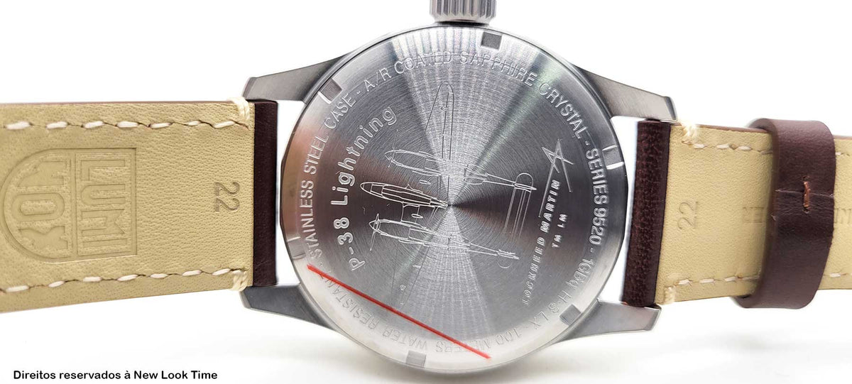 RELÓGIO LUMINOX P–38 LIGHTNING® 9521 *Safira *42mm *Swiss Made