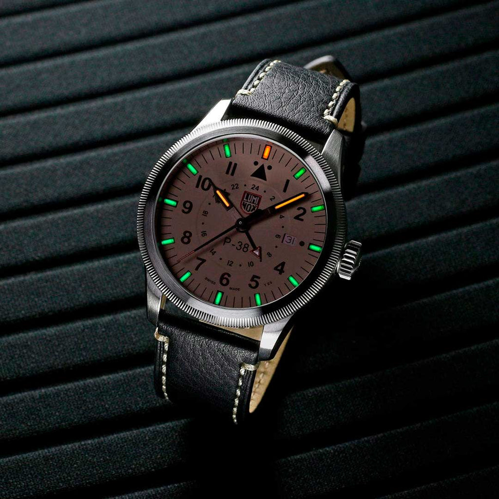 RELÓGIO LUMINOX P–38 LIGHTNING® 9527 *Safira *42mm *Swiss Made