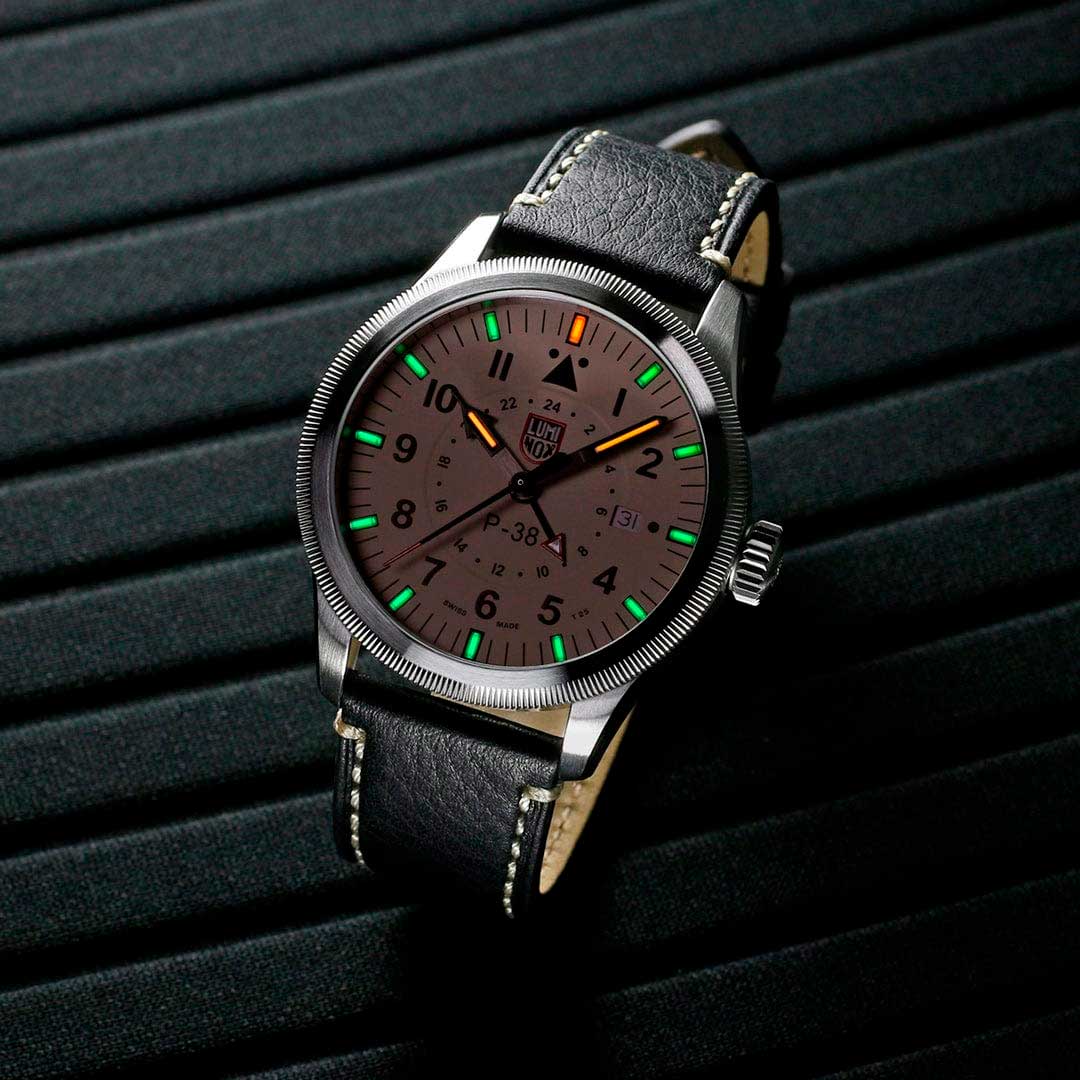 RELÓGIO LUMINOX P–38 LIGHTNING® 9527 *Safira *42mm *Swiss Made