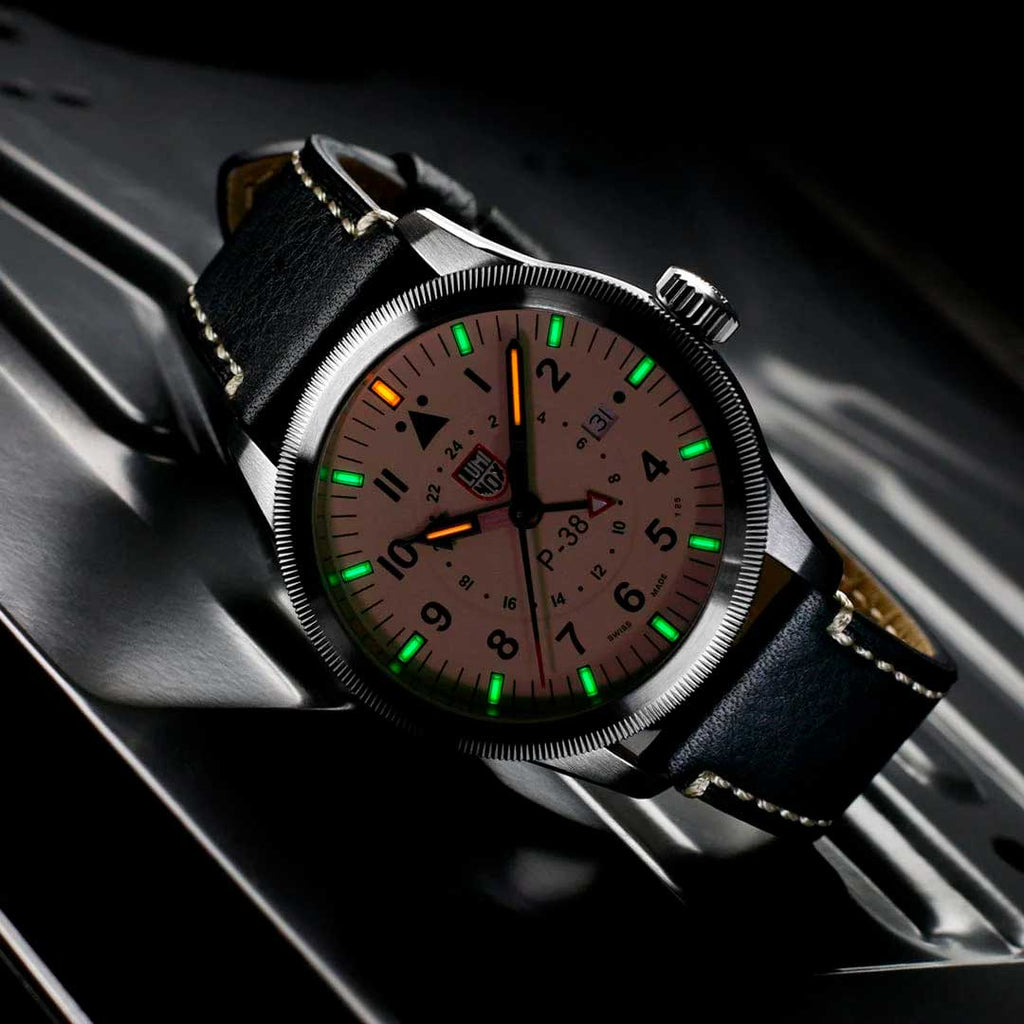 RELÓGIO LUMINOX P–38 LIGHTNING® 9527 *Safira *42mm *Swiss Made