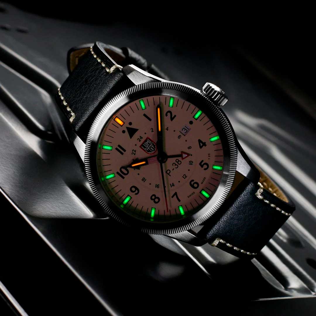 RELÓGIO LUMINOX P–38 LIGHTNING® 9527 *Safira *42mm *Swiss Made