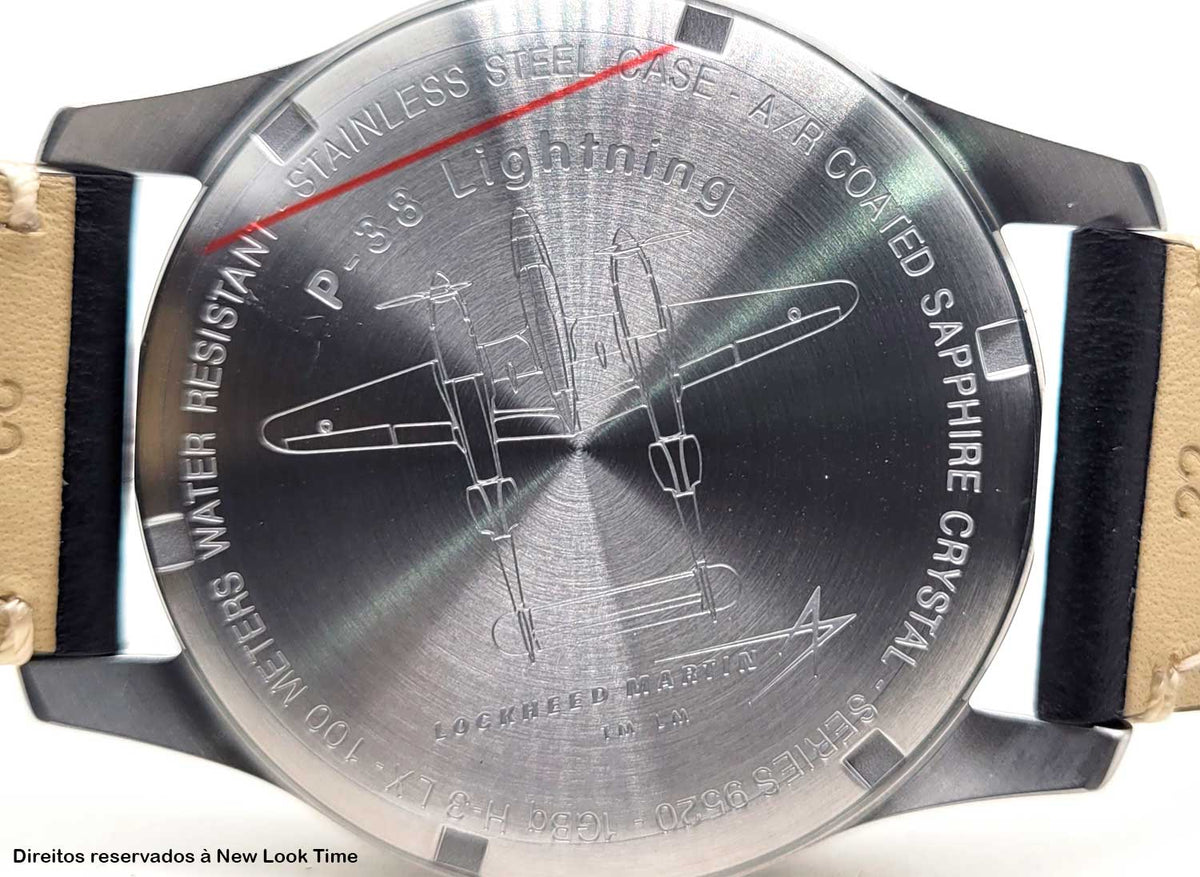 RELÓGIO LUMINOX P–38 LIGHTNING® 9527 *Safira *42mm *Swiss Made