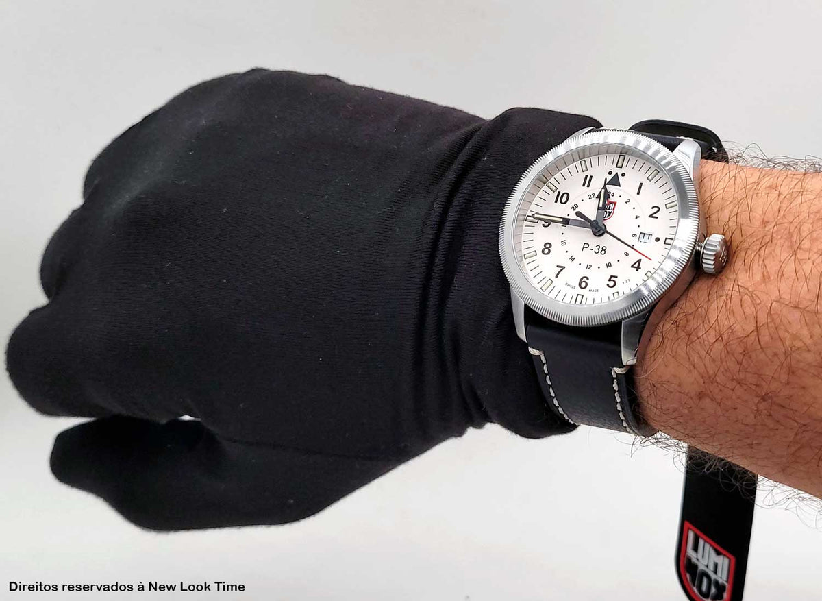RELÓGIO LUMINOX P–38 LIGHTNING® 9527 *Safira *42mm *Swiss Made