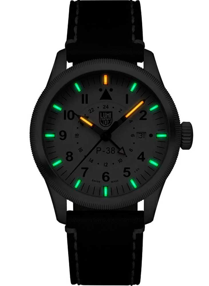 RELÓGIO LUMINOX P–38 LIGHTNING® 9527 *Safira *42mm *Swiss Made