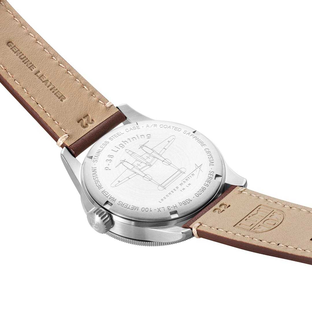 RELÓGIO LUMINOX P–38 LIGHTNING® 9527 *Safira *42mm *Swiss Made