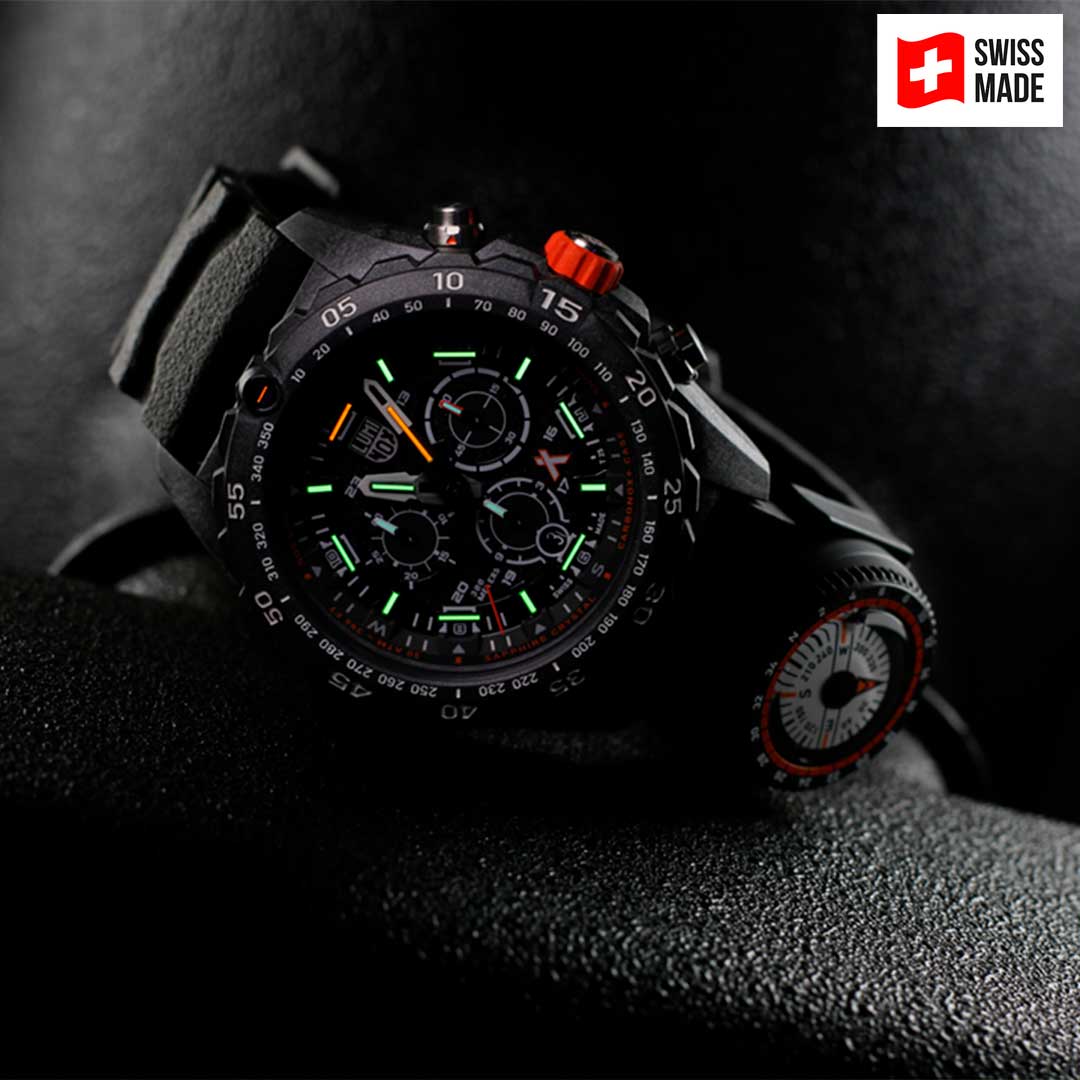 RELÓGIO LUMINOX BEAR GRYLLS SURVIVAL MASTER SERIES 3741 *Safira *45mm *Swiss Made