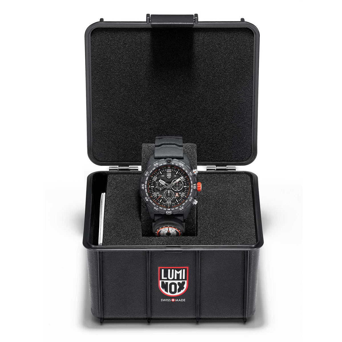RELÓGIO LUMINOX BEAR GRYLLS SURVIVAL MASTER SERIES 3741 *Safira *45mm *Swiss Made