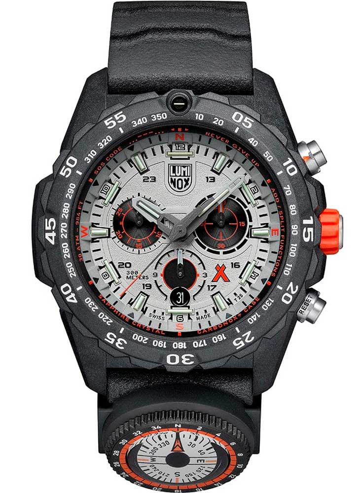 RELÓGIO LUMINOX BEAR GRYLLS SURVIVAL MASTER SERIES 3748 *Safira *45mm *Swiss Made