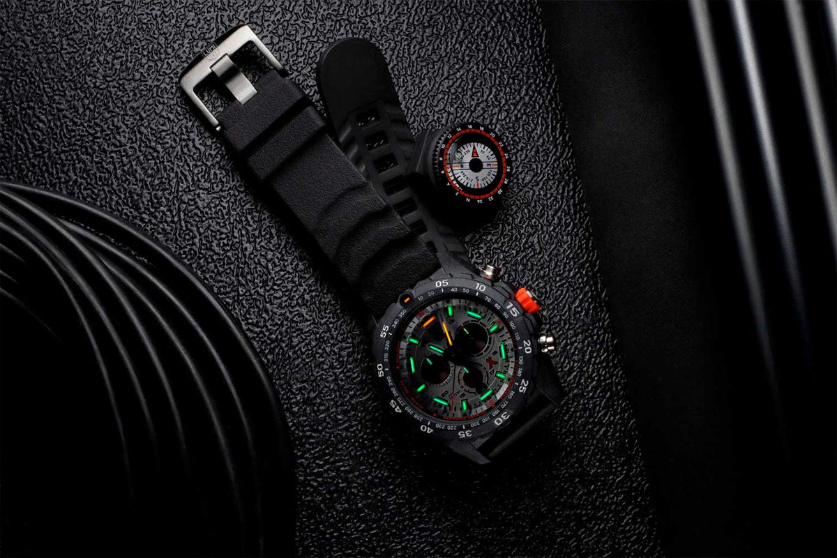 RELÓGIO LUMINOX BEAR GRYLLS SURVIVAL MASTER SERIES 3748 *Safira *45mm *Swiss Made