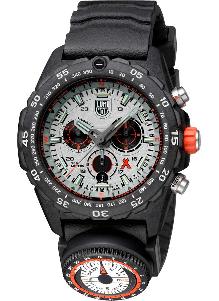 RELÓGIO LUMINOX BEAR GRYLLS SURVIVAL MASTER SERIES 3748 *Safira *45mm *Swiss Made