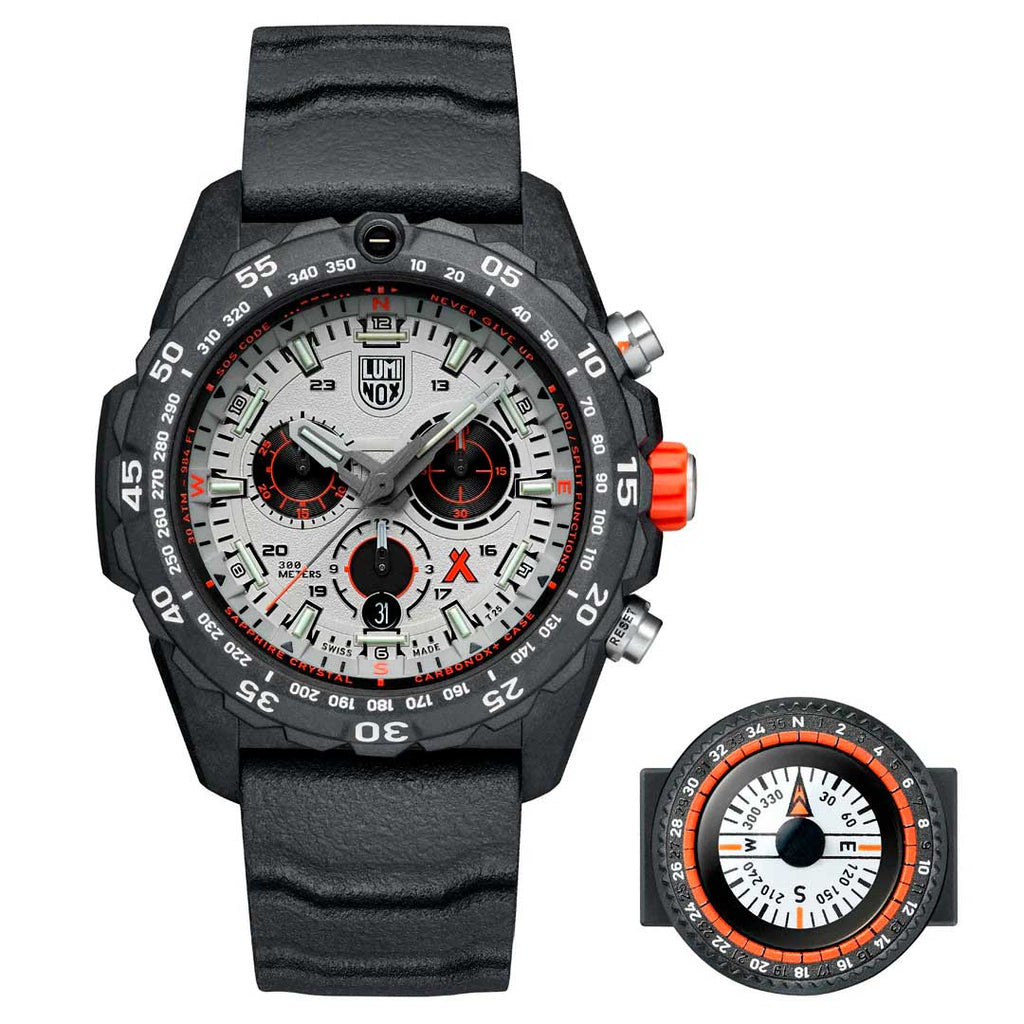 RELÓGIO LUMINOX BEAR GRYLLS SURVIVAL MASTER SERIES 3748 *Safira *45mm *Swiss Made