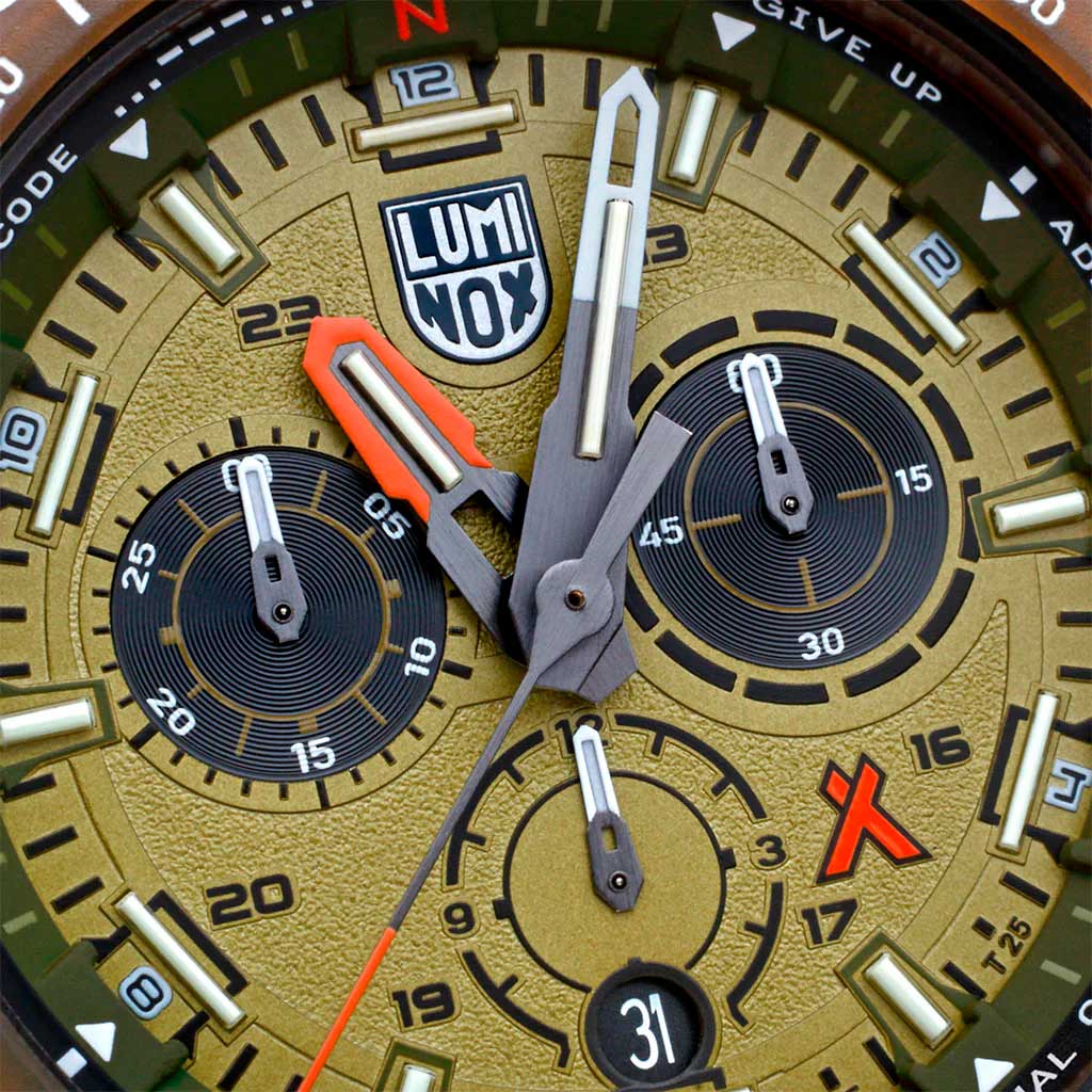 RELÓGIO LUMINOX BEAR GRYLLS SURVIVAL ECO MASTER SERIES 3757 *Safira *45mm *Swiss Made