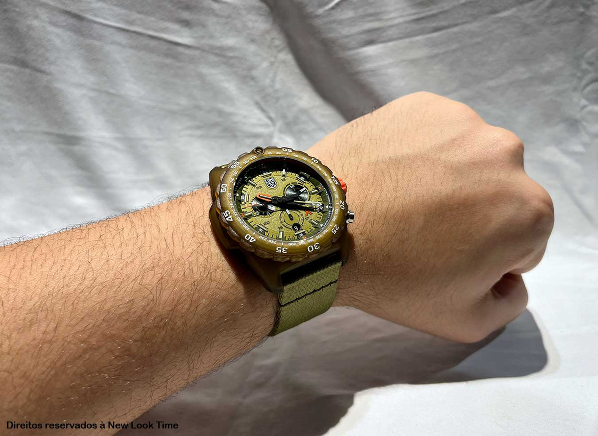 RELÓGIO LUMINOX BEAR GRYLLS SURVIVAL ECO MASTER SERIES 3757 *Safira *45mm *Swiss Made