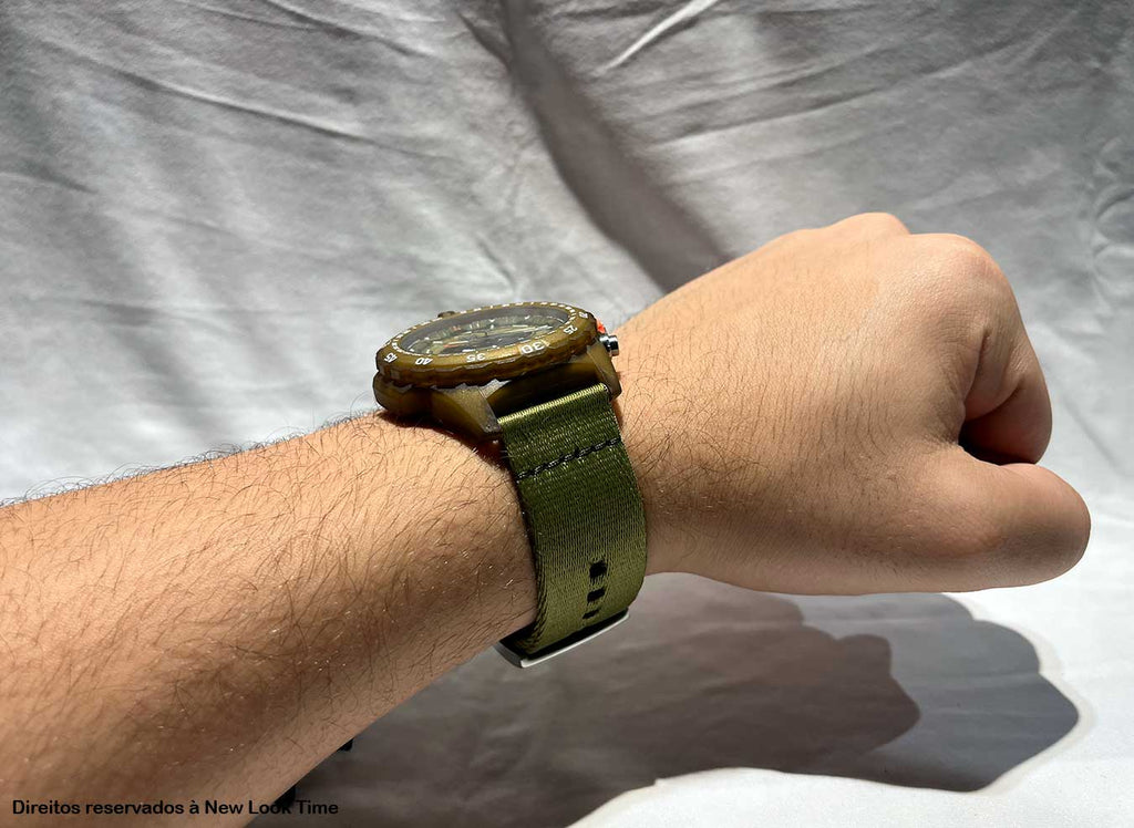 RELÓGIO LUMINOX BEAR GRYLLS SURVIVAL ECO MASTER SERIES 3757 *Safira *45mm *Swiss Made