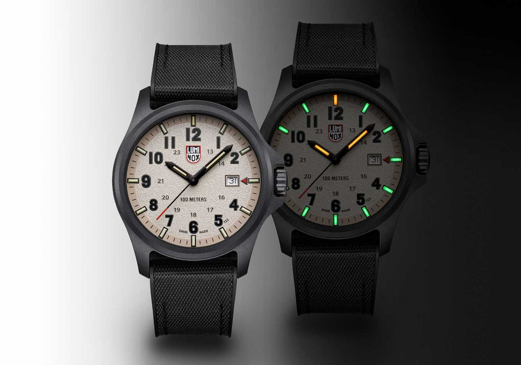 RELÓGIO LUMINOX ATACAMA FIELD 1971 *Safira *43mm *Kit 2 pulseiras