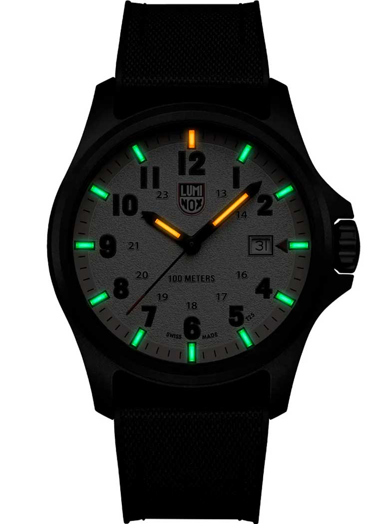 RELÓGIO LUMINOX ATACAMA FIELD 1971 *Safira *43mm *Kit 2 pulseiras