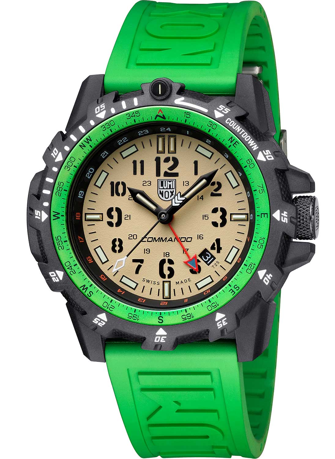 RELÓGIO LUMINOX COMMANDO RAIDER 3337 *Safira *46MM *Swiss Made