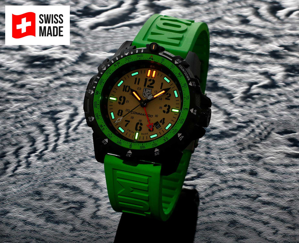 RELÓGIO LUMINOX COMMANDO RAIDER 3337 *Safira *46MM *Swiss Made