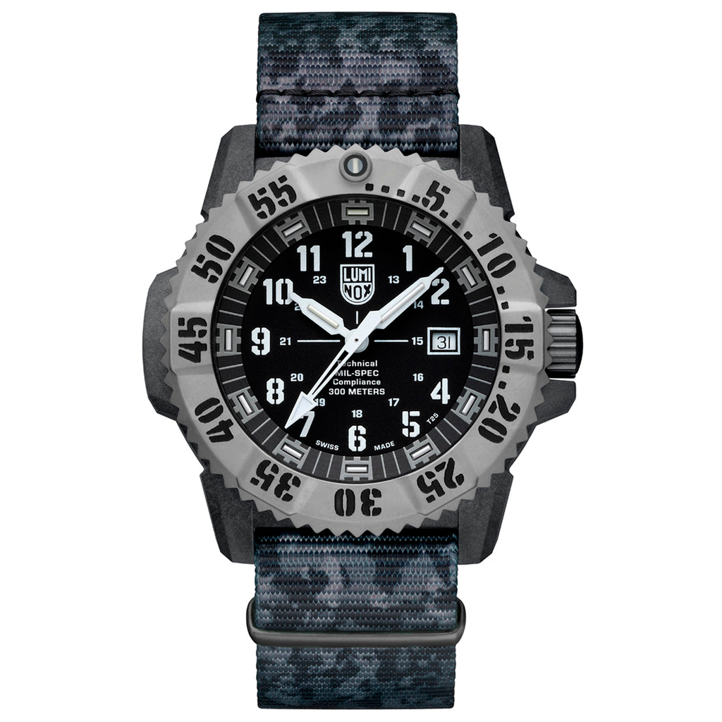 RELÓGIO LUMINOX MIL-SPEC 3351.1 KIT PULSEIRA NATO CAMUFLADO *46mm *Safira *Swiss Made