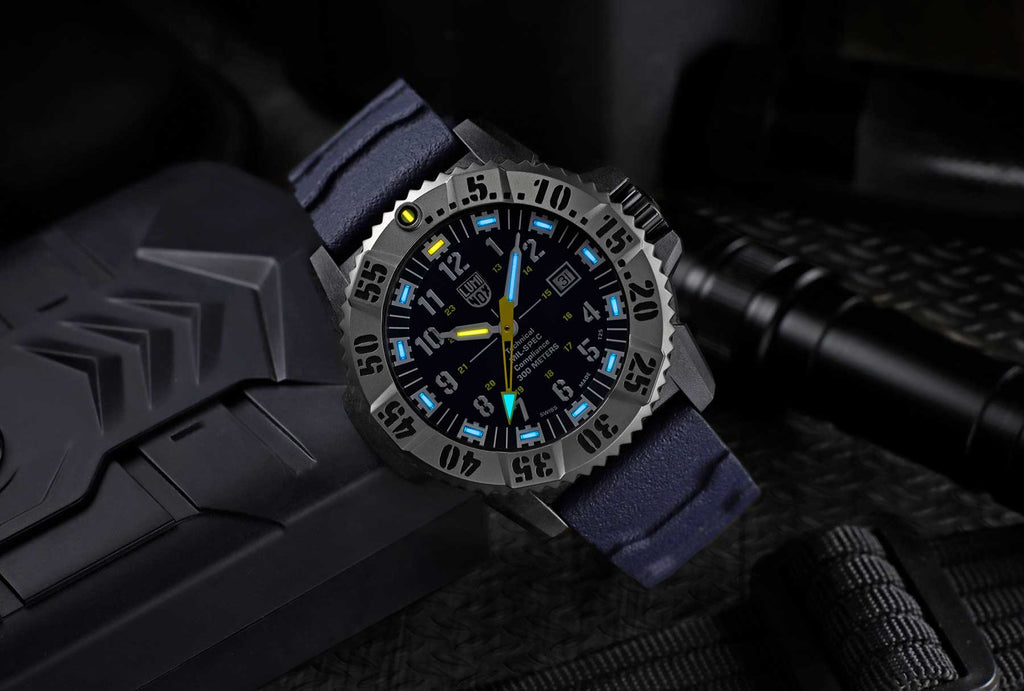 RELÓGIO LUMINOX MIL-SPEC XL.3355 KIT PULSEIRA NATO *46MM *Safira *Swiss Made