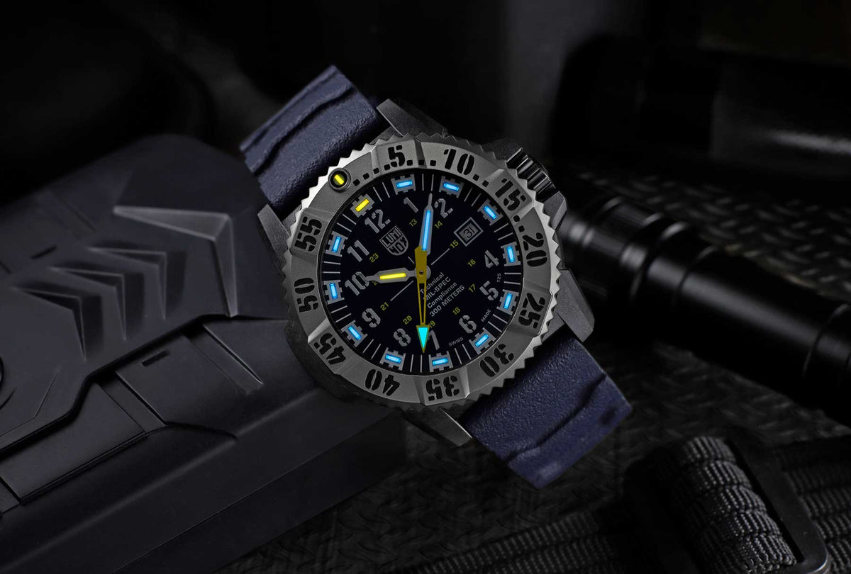 RELÓGIO LUMINOX MIL-SPEC XL.3355 KIT PULSEIRA NATO *46MM *Safira *Swiss Made