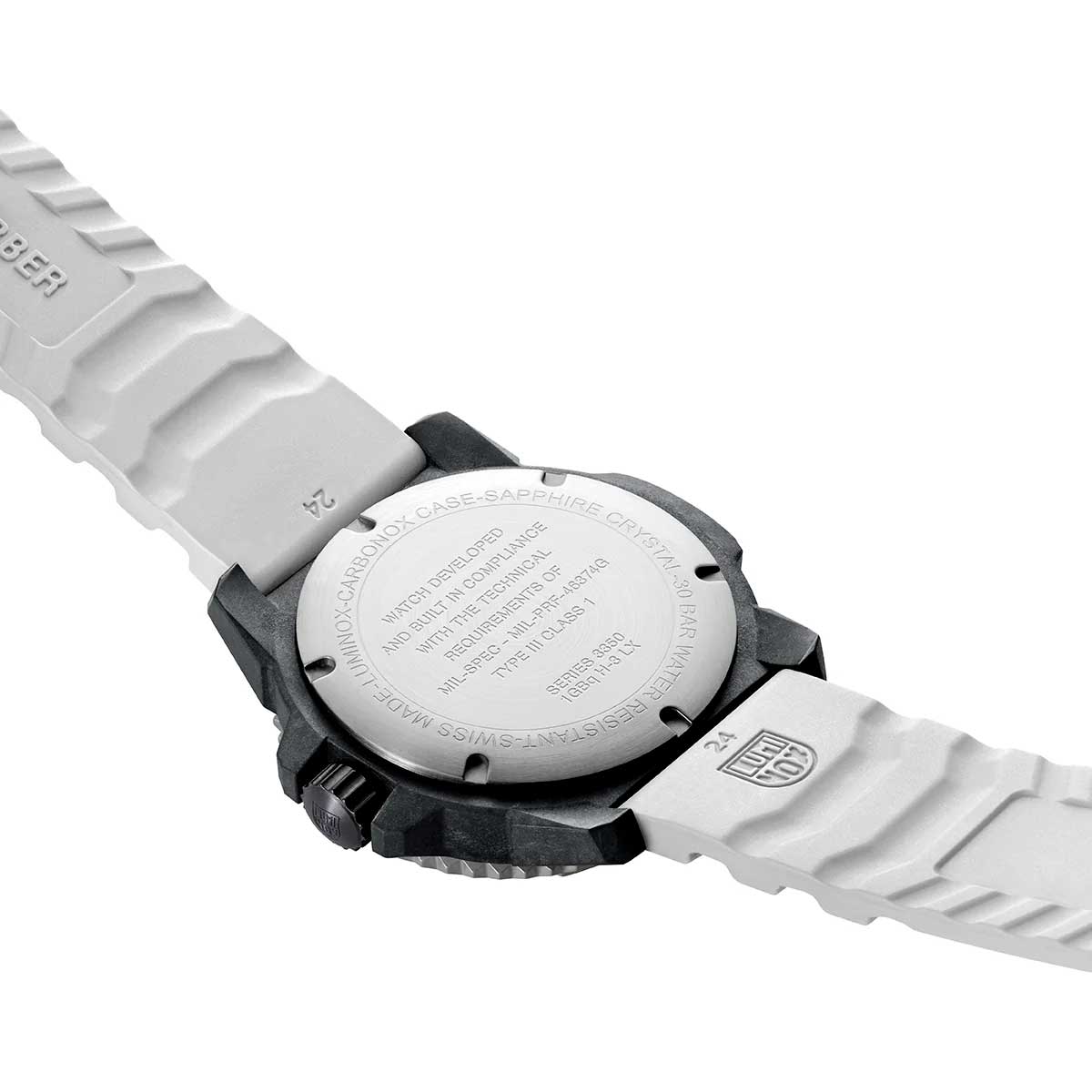 RELÓGIO LUMINOX MIL-SPEC 3359 KIT PULSEIRA NATO PRETA *46MM *Safira *Swiss Made