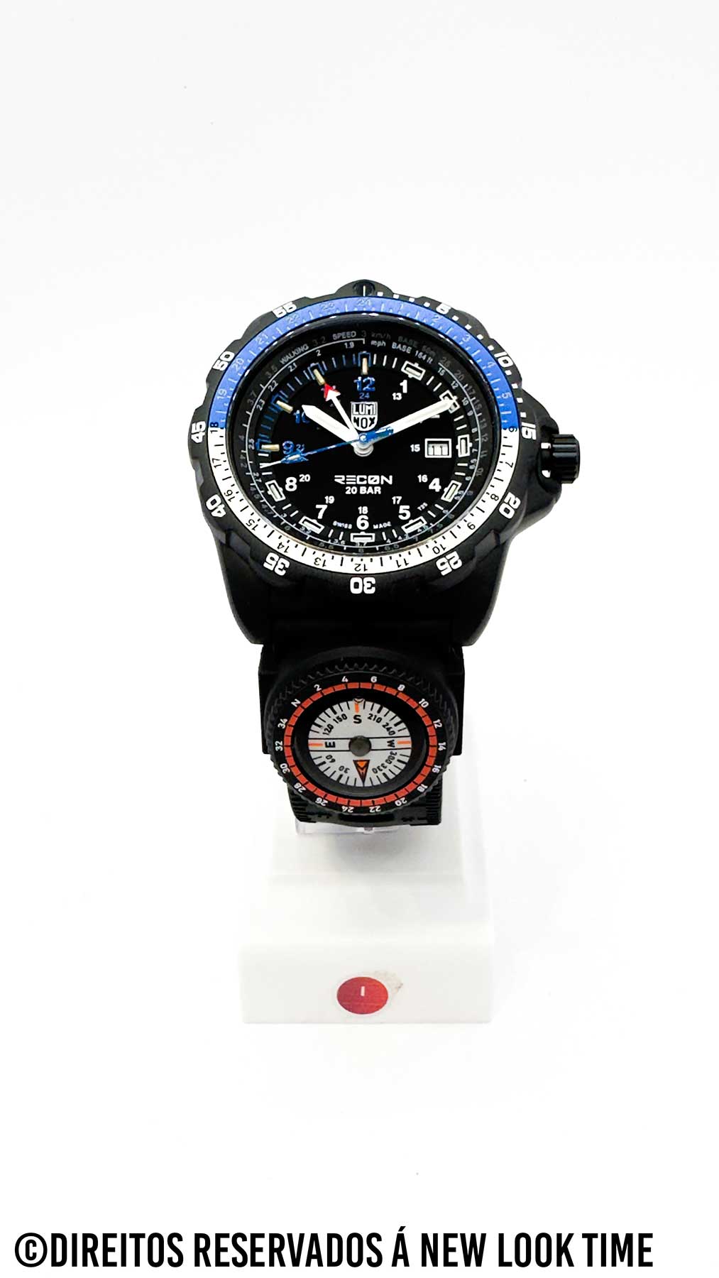 RELÓGIO LUMINOX RECON NAV SPEC XL.8833 46mm *Safira *Swiss Made