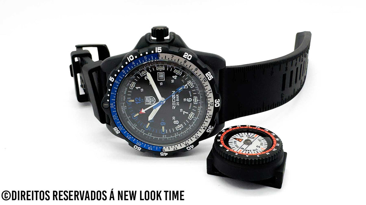 RELÓGIO LUMINOX RECON NAV SPEC XL.8833 46mm *Safira *Swiss Made