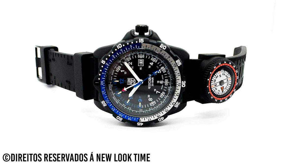 RELÓGIO LUMINOX RECON NAV SPEC XL.8833 46mm *Safira *Swiss Made