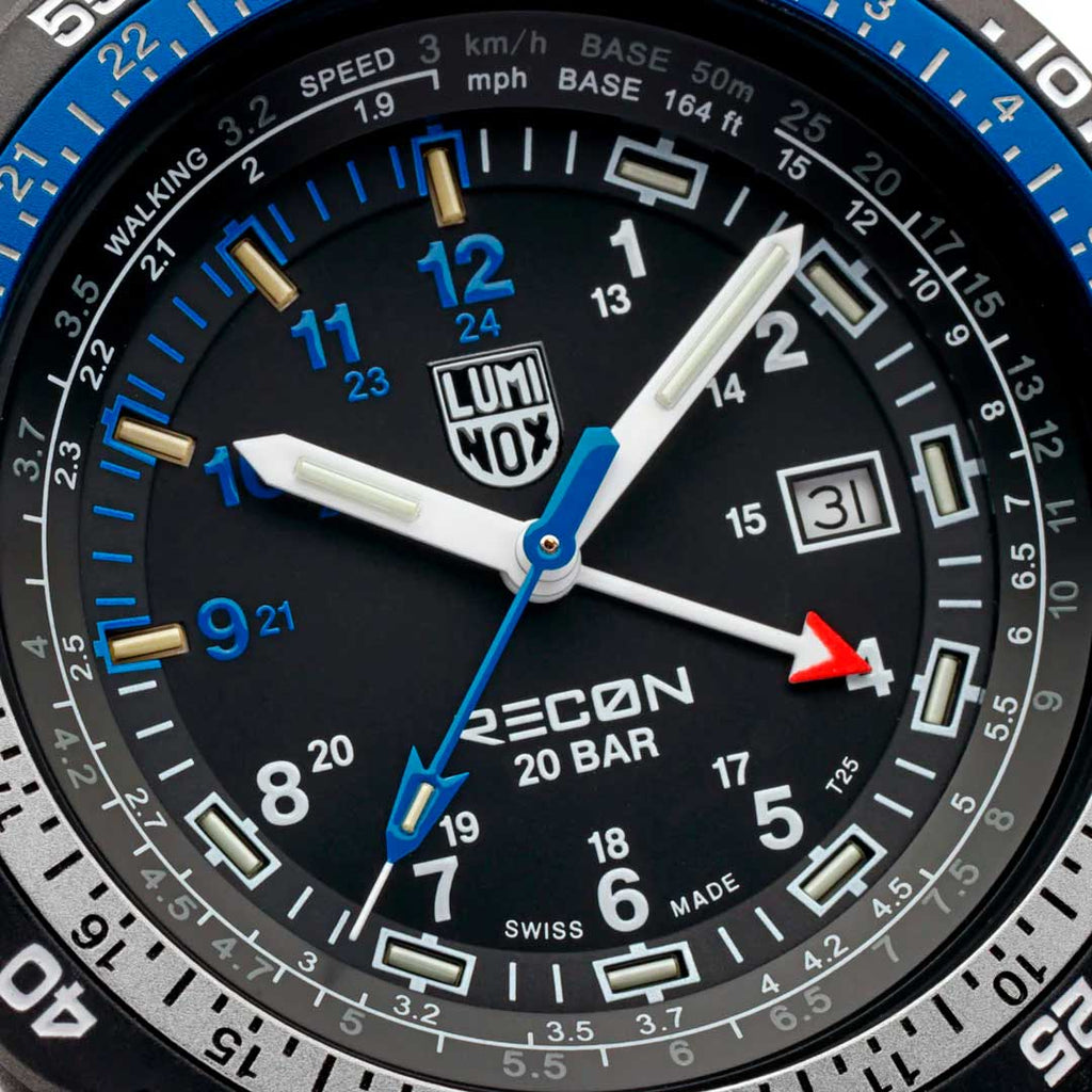 RELÓGIO LUMINOX RECON NAV SPEC XL.8833 46mm *Safira *Swiss Made