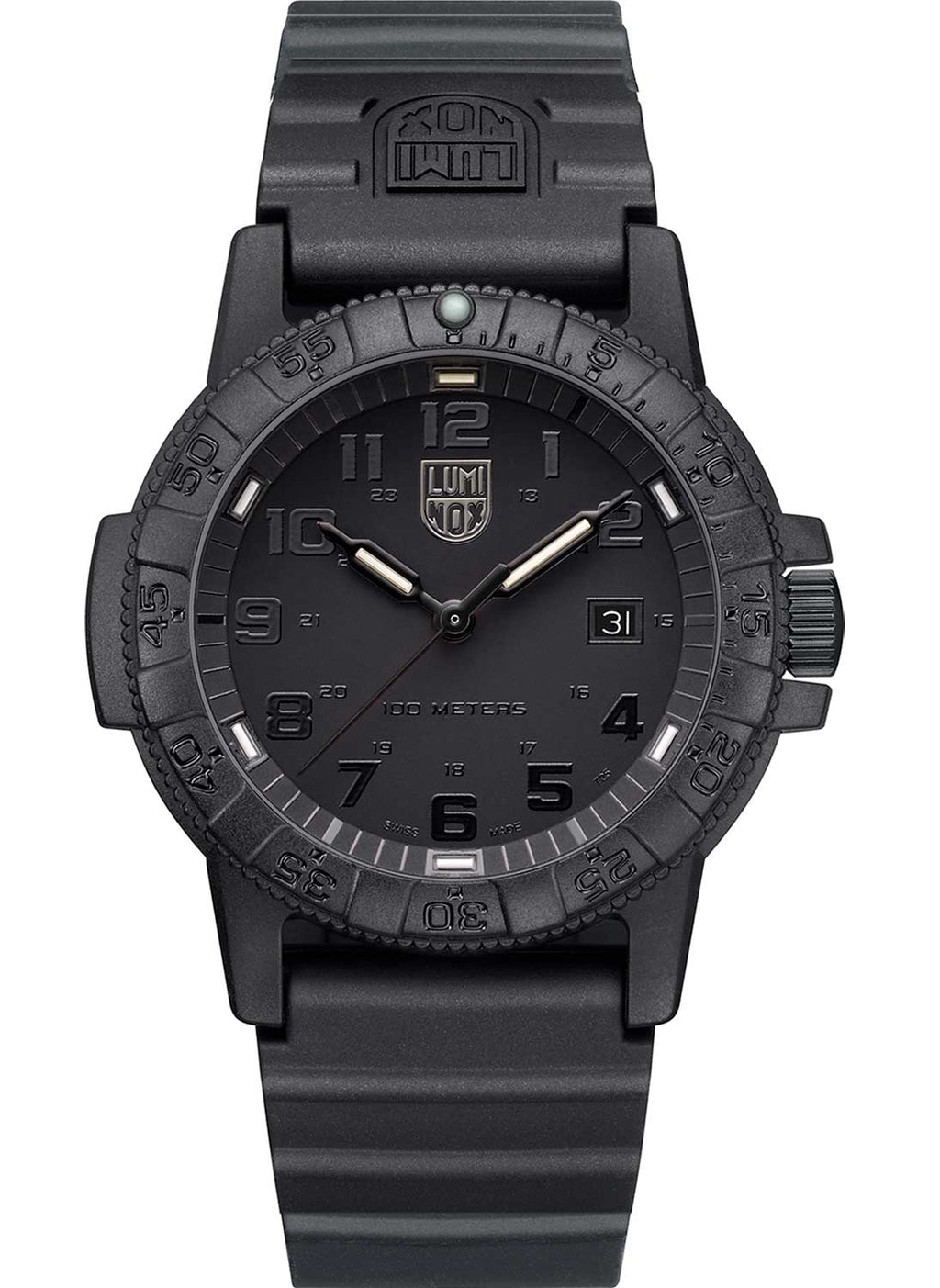 RELÓGIO LUMINOX LEATHERBACK SEA TURTLE 0301 BLACKOUT *39mm *Swiss Made