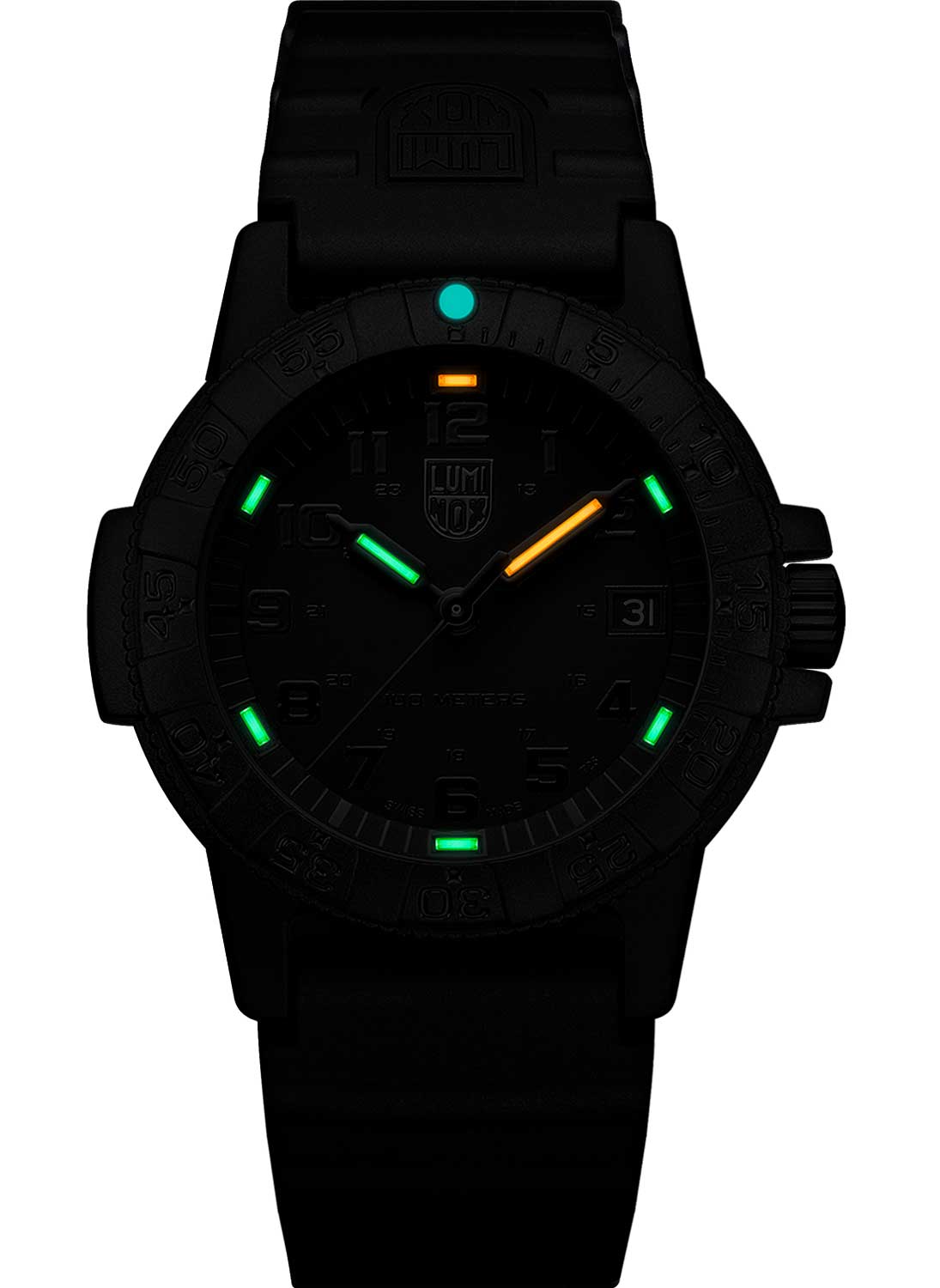 RELÓGIO LUMINOX LEATHERBACK SEA TURTLE 0301 BLACKOUT *39mm *Swiss Made