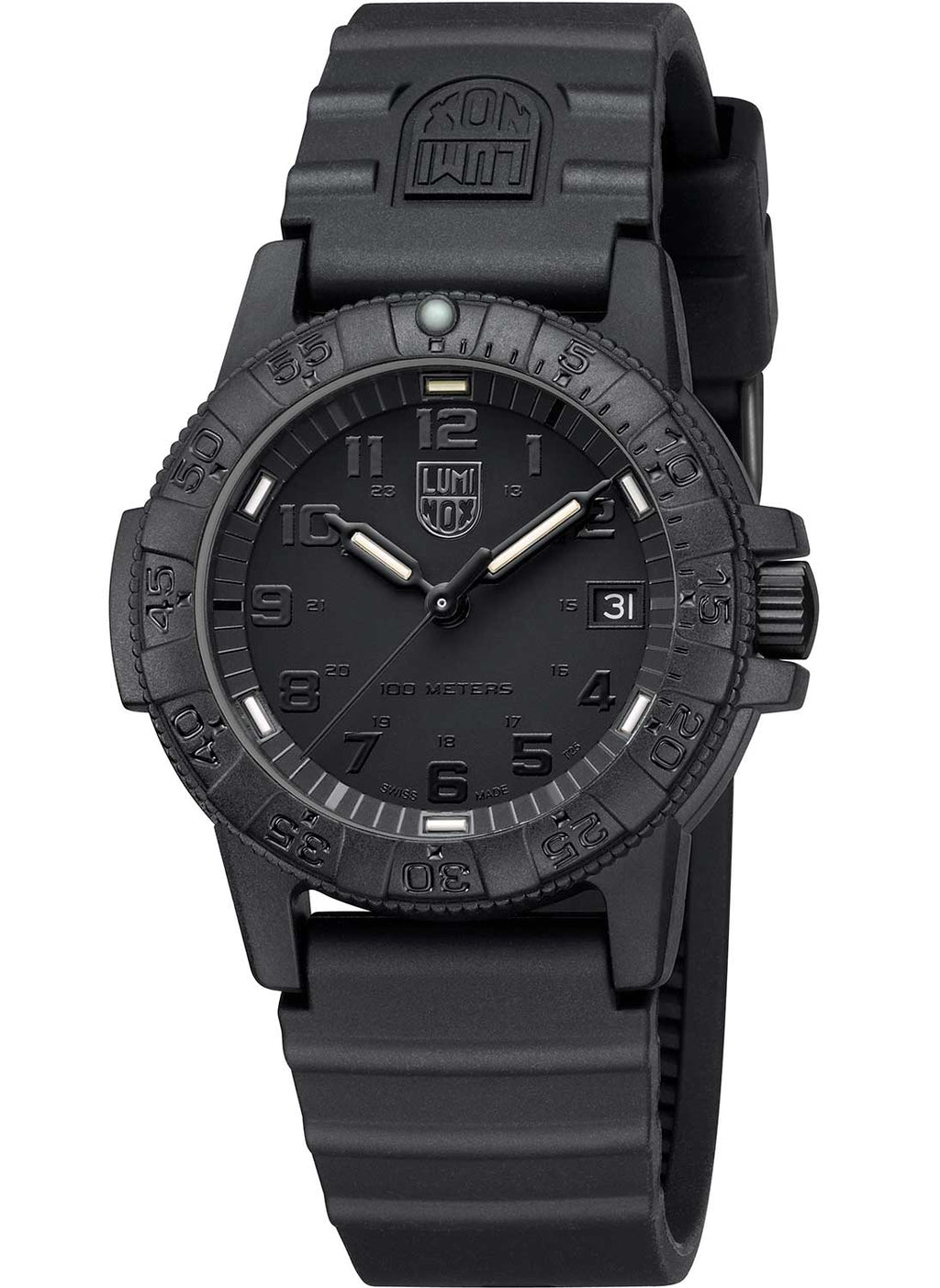 RELÓGIO LUMINOX LEATHERBACK SEA TURTLE 0301 BLACKOUT *39mm *Swiss Made