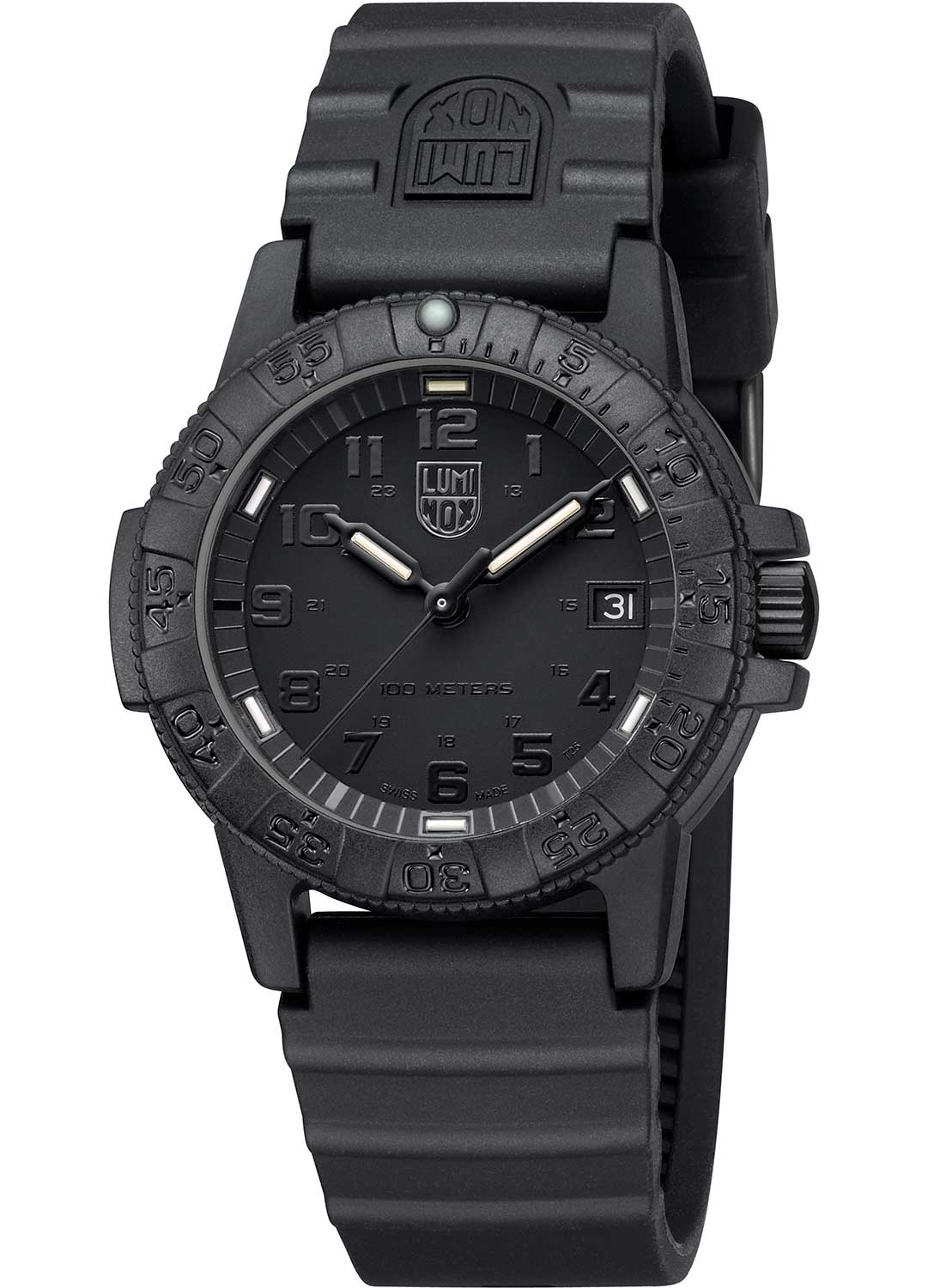 RELÓGIO LUMINOX LEATHERBACK SEA TURTLE 0301 BLACKOUT *39mm *Swiss Made