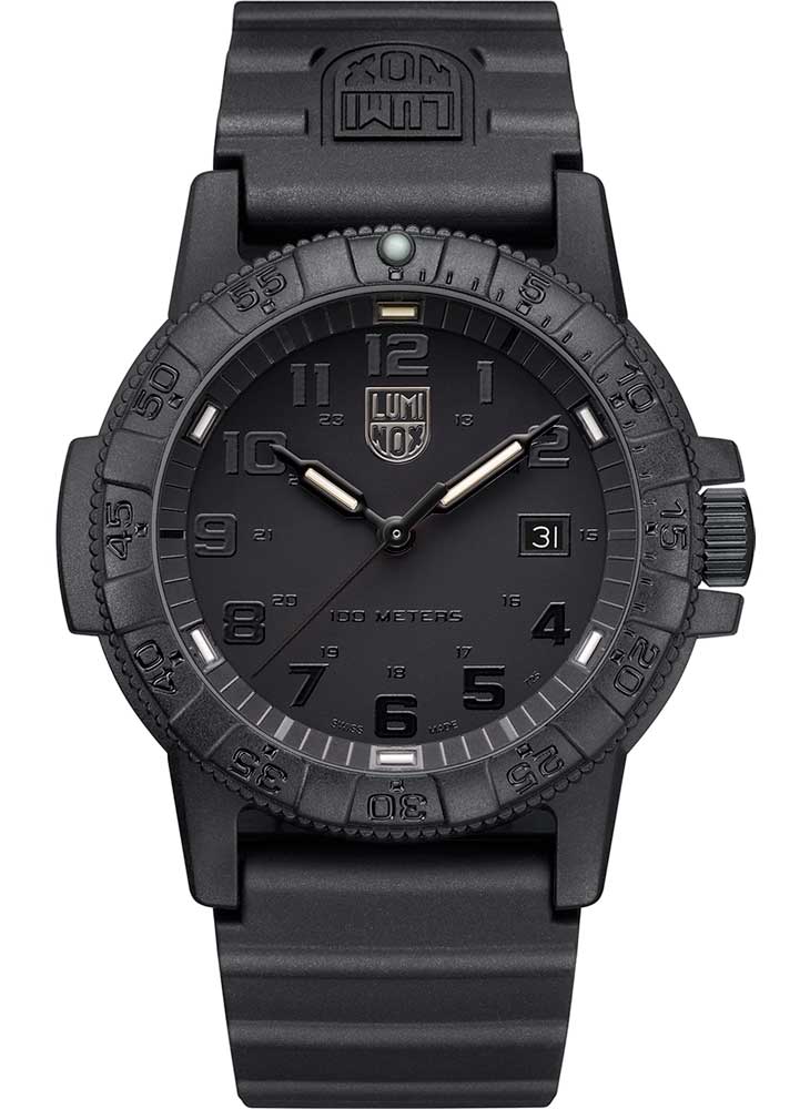 RELÓGIO LUMINOX LEATHERBACK SEA TURTLE GIANT 0321 BLACKOUT *44mm *Swiss Made