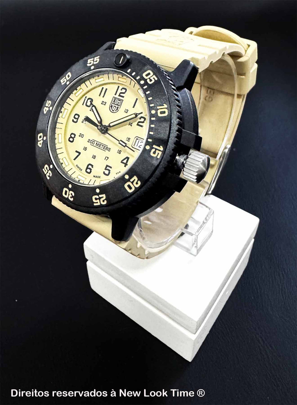 RELÓGIO LUMINOX NAVY SEAL EVO 3010.EVO.S *Safira *43mm *Swiss Made
