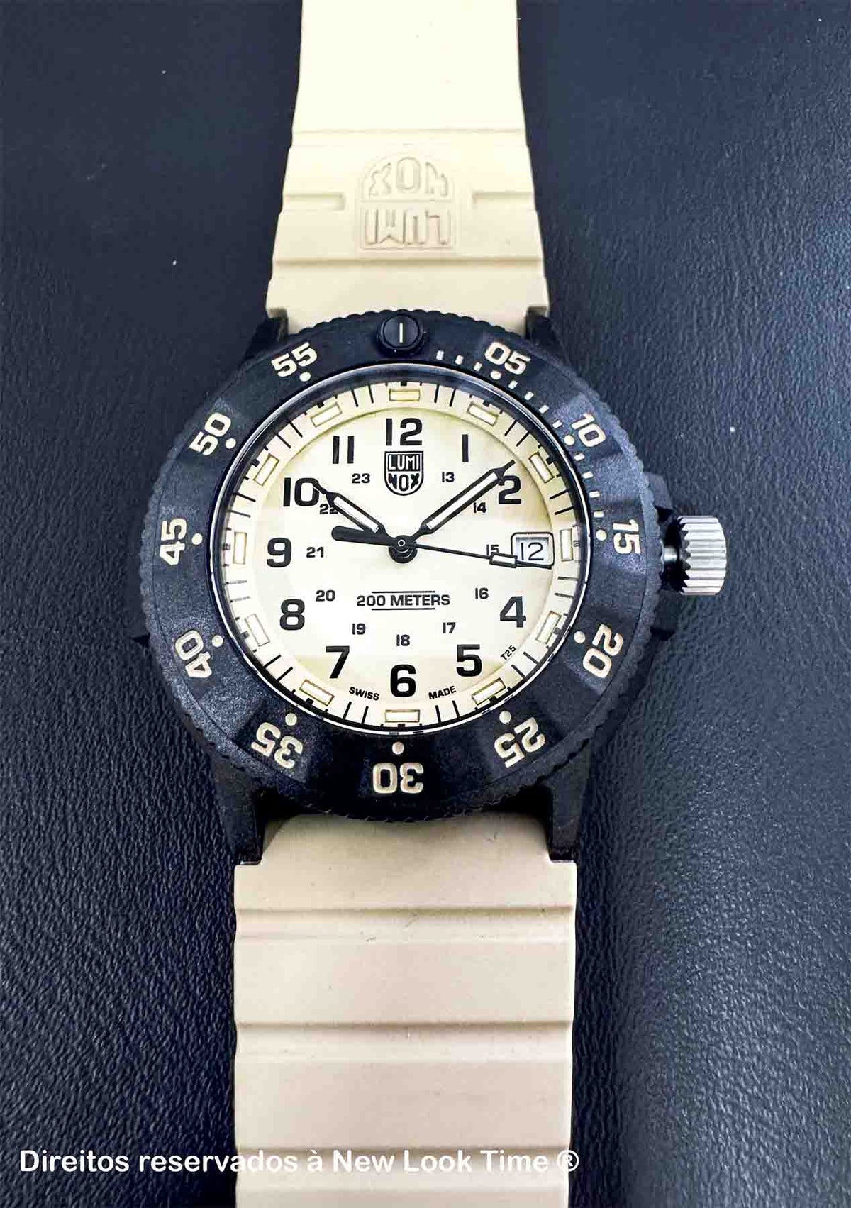 RELÓGIO LUMINOX NAVY SEAL EVO 3010.EVO.S *Safira *43mm *Swiss Made