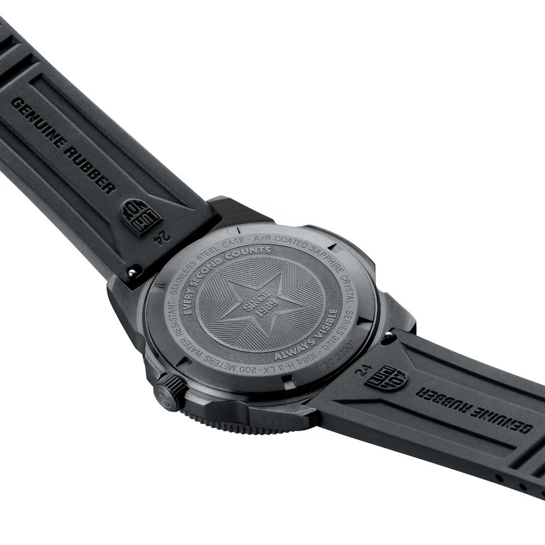 RELÓGIO LUMINOX PACIFIC DIVER 3121 BLACKOUT *Safira *44mm *Swiss Made