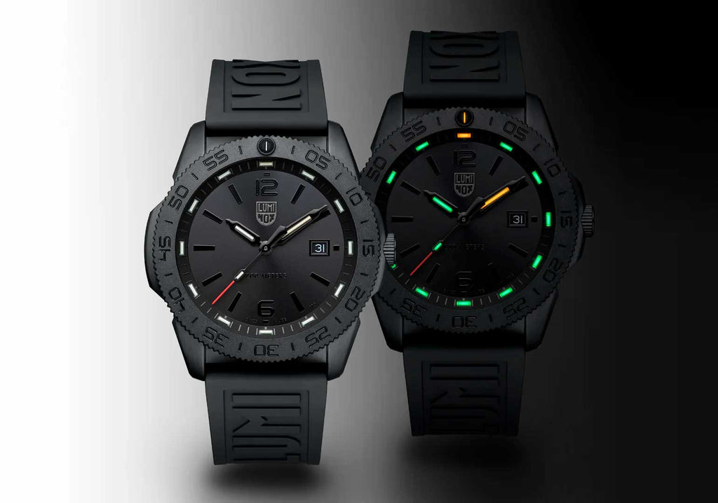 RELÓGIO LUMINOX PACIFIC DIVER 3121 BLACKOUT *Safira *44mm *Swiss Made