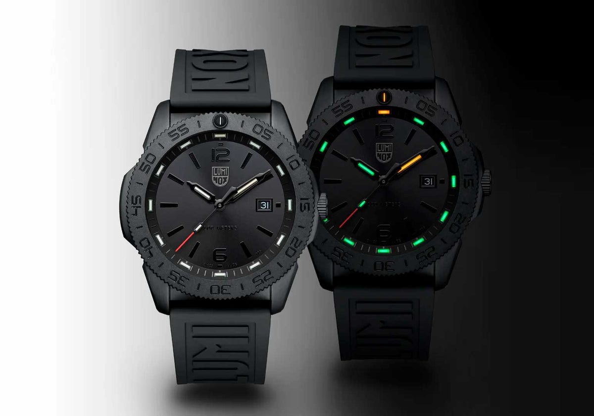 RELÓGIO LUMINOX PACIFIC DIVER 3121 BLACKOUT *Safira *44mm *Swiss Made