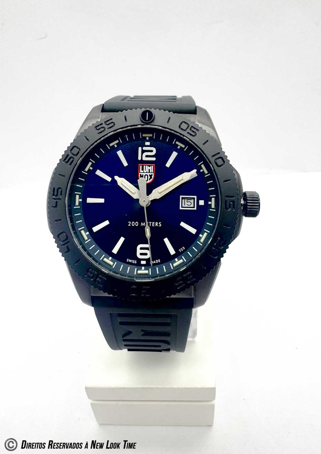 RELÓGIO LUMINOX PACIFIC DIVER XS.3123.B *Safira *44mm *Swiss Made
