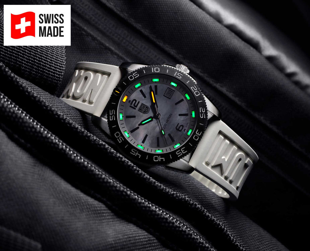 RELÓGIO LUMINOX PACIFIC DIVER 3128M.SET *Safira *39mm *Swiss Made