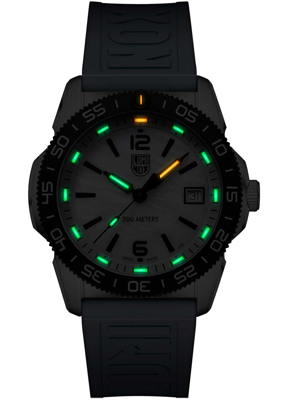 RELÓGIO LUMINOX PACIFIC DIVER 3128M.SET *Safira *39mm *Swiss Made
